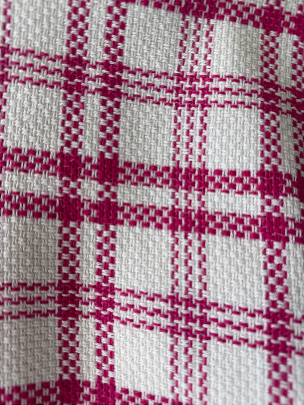 ZARA Pink & White Plaid Tweed Blazer + Matching Mini Skirt Set – Size L Like New - Picture 12 of 14